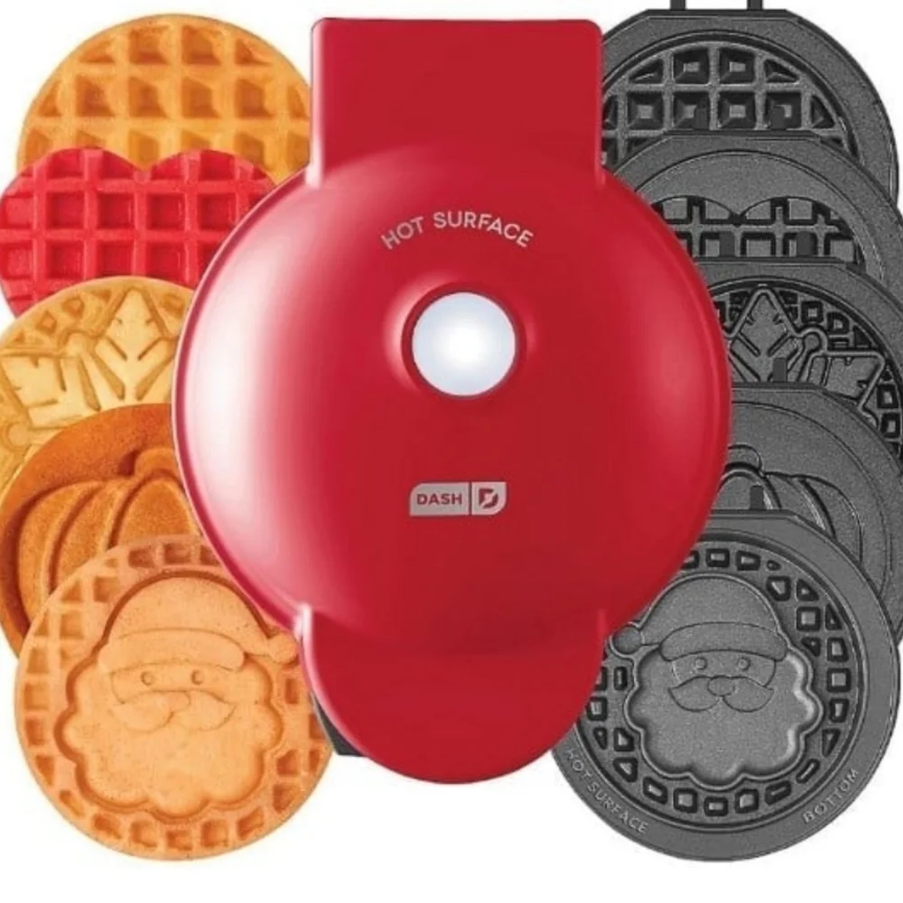 NEW! Dash mini waffle maker interchangeable plates